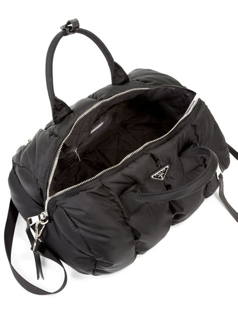 prada tessuto bomber bag|PRADA Tessuto Nylon Bomber Bag Black .